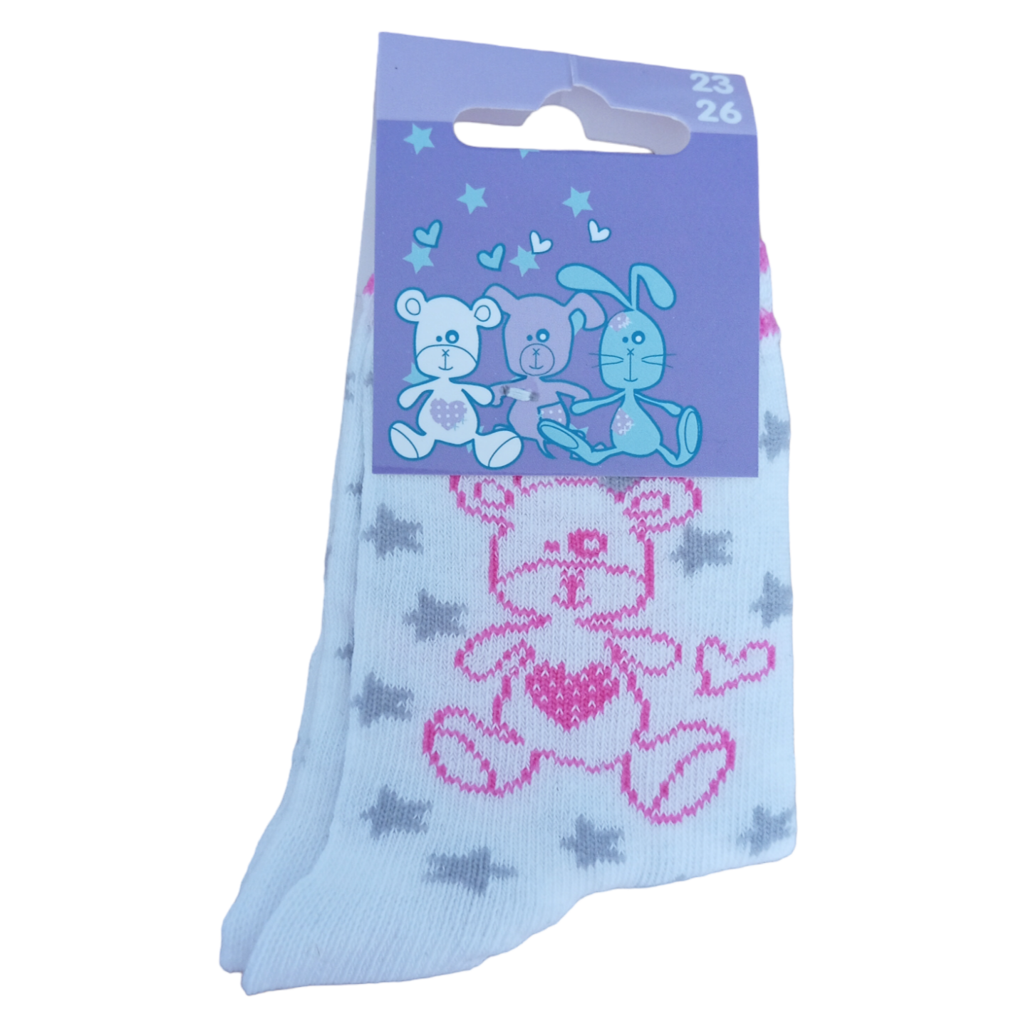 Chaussettes enfant tailles 19/22 et 23/26