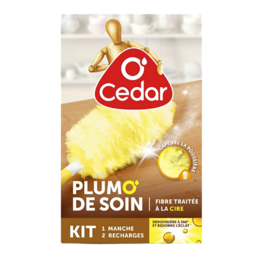 Kit Plumeau Ocedar - Fibre Traitée à la Cire