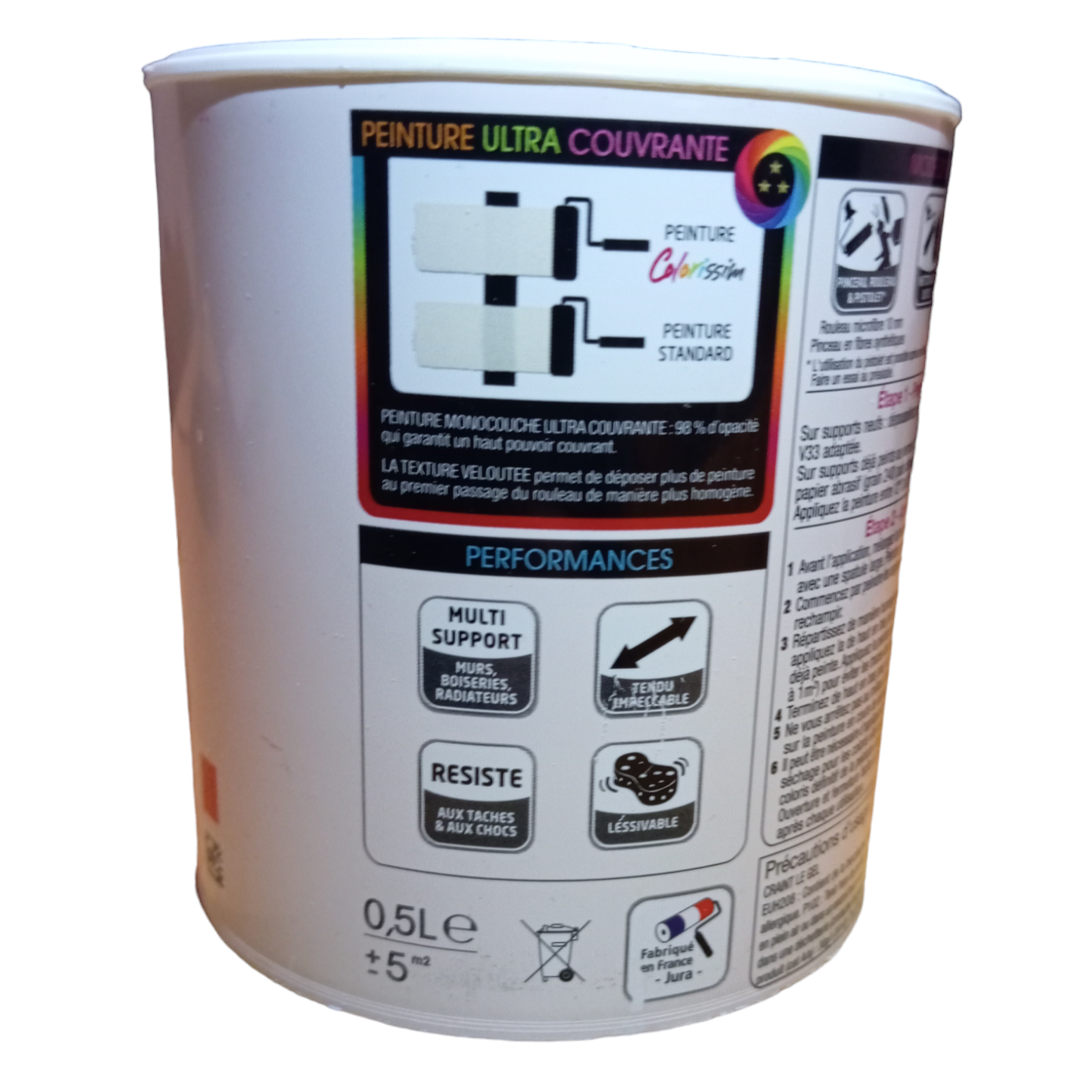 Gelbe Farbe V33 Colorissim Satin Nr. 55 Plein Soleil 0,5 l