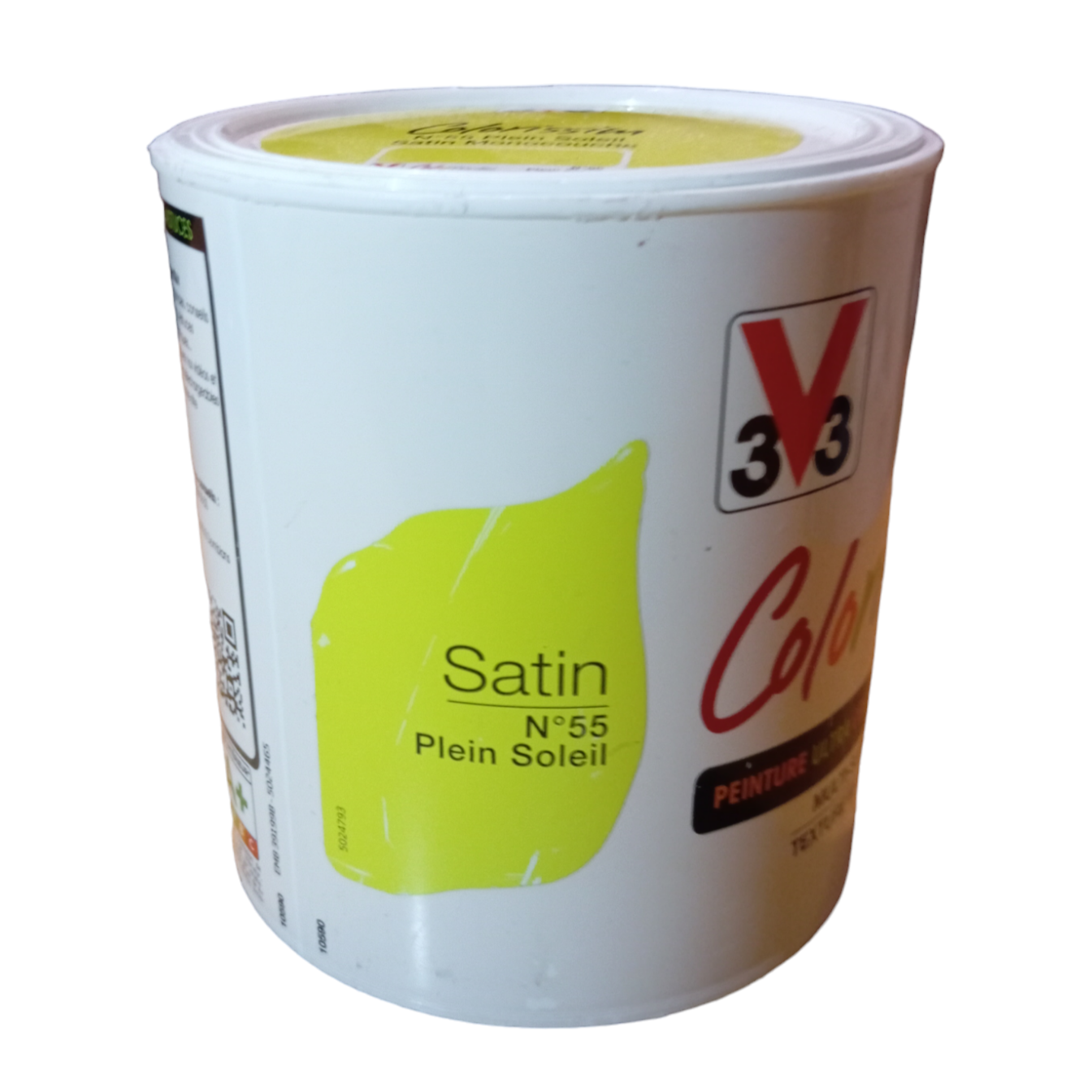 Gelbe Farbe V33 Colorissim Satin Nr. 55 Plein Soleil 0,5 l