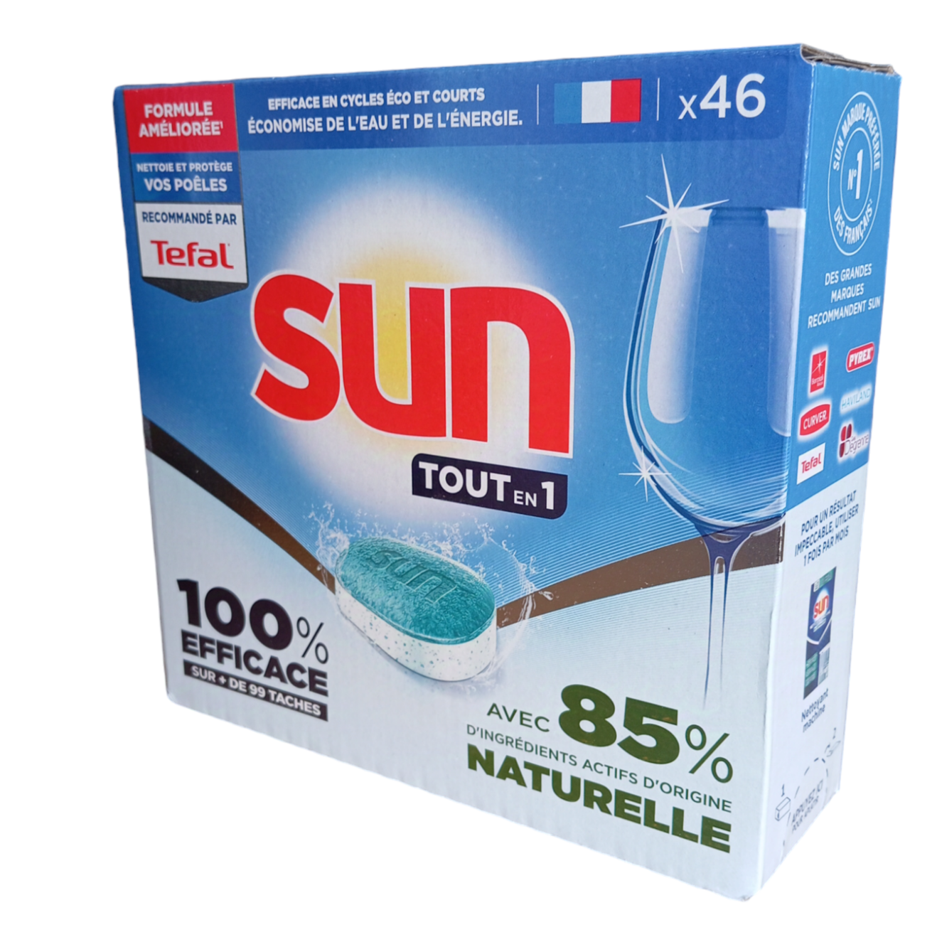 Sun All in 1 Packung mit 46 Spülmaschinentabs