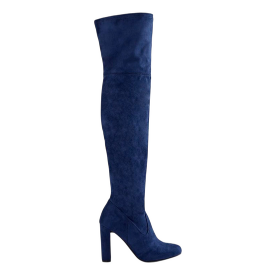 Bottes Hautes Femme JustFab Tibbie Navy Taille 38