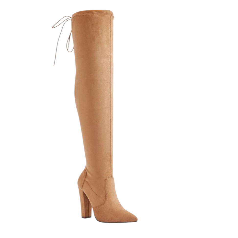Bottes JustFab Cara Camel Femme – Talon 10,8 cm Taille 38 Mère