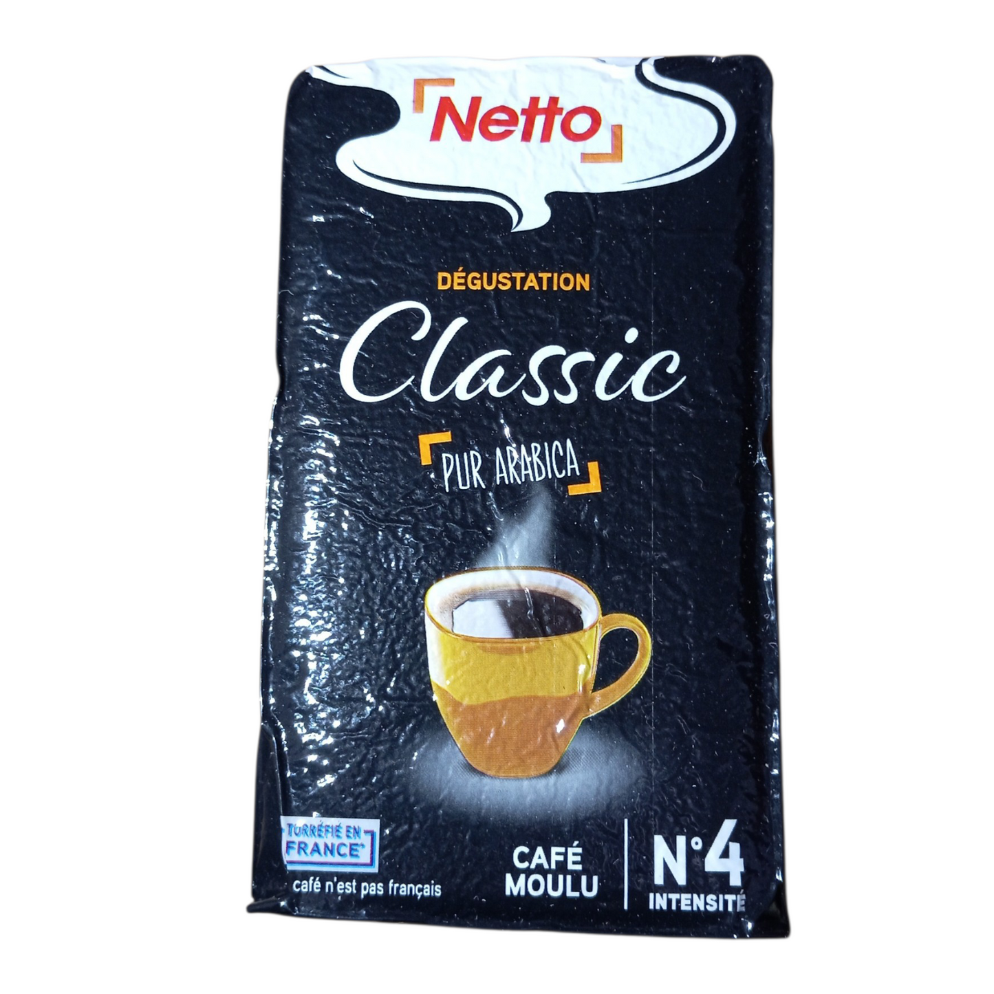 Café moulu Dégustation Classic Pur Arabica Netto 250 g – Intensité n°4 torréfié en France