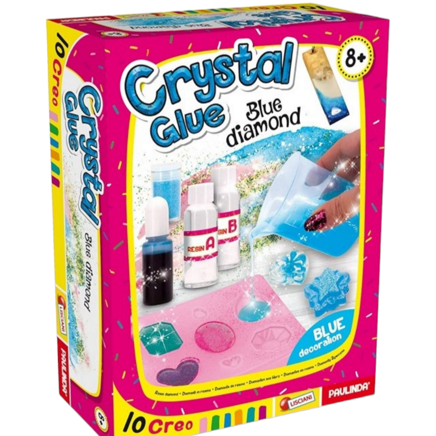kit Crytal glue Diamond Fabrique tes Pierres précieuses rose vert ou bleu