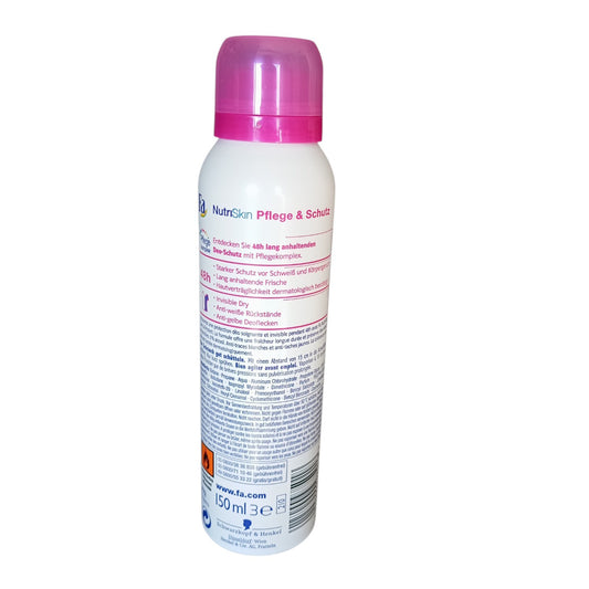 Déodorant FA NutriSkin 48h Invisible Dry 150 ml – inscriptions en allemand