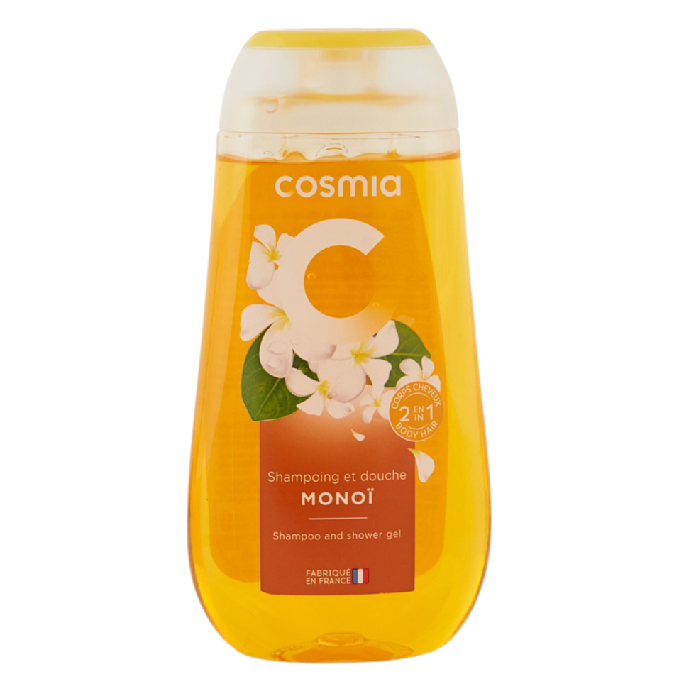 Gel Douche Shampooing 2 en 1 Cosmia Monoï 250 ml