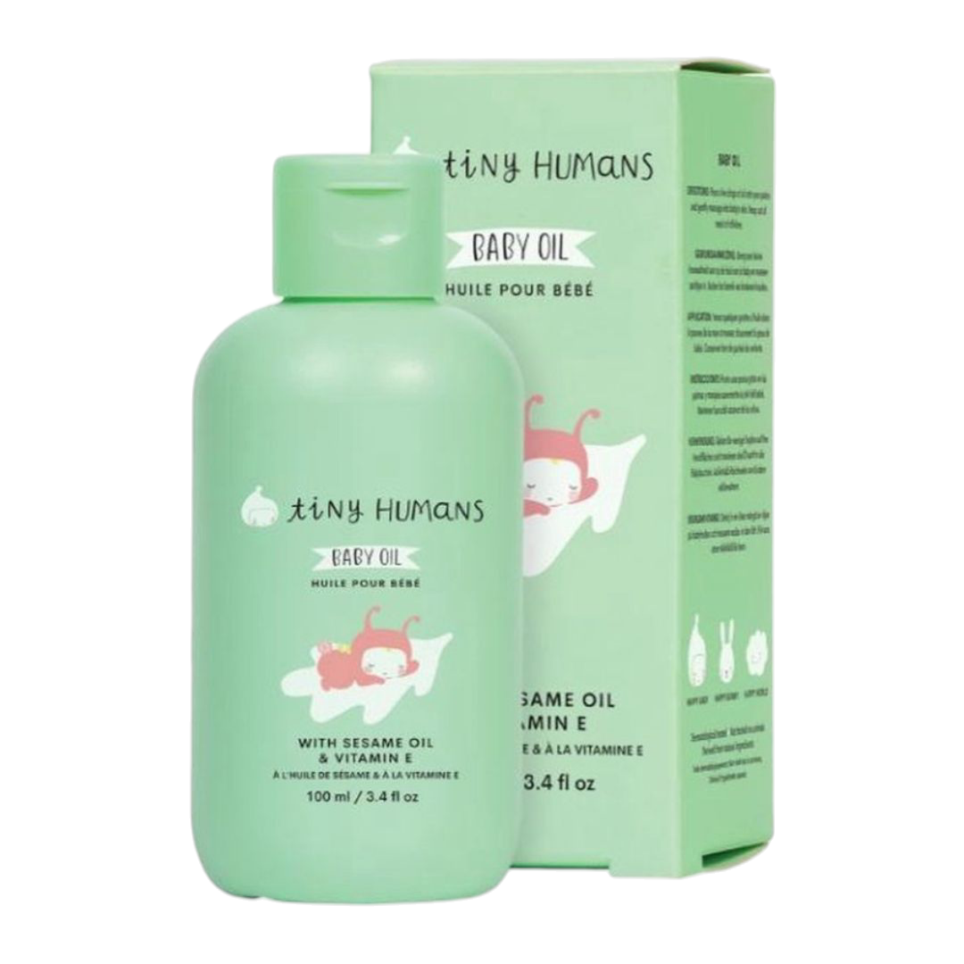 Huile Nourrissante Bébé – Tiny Humans – Huile de Sésame & Vitamine E – 100 ml