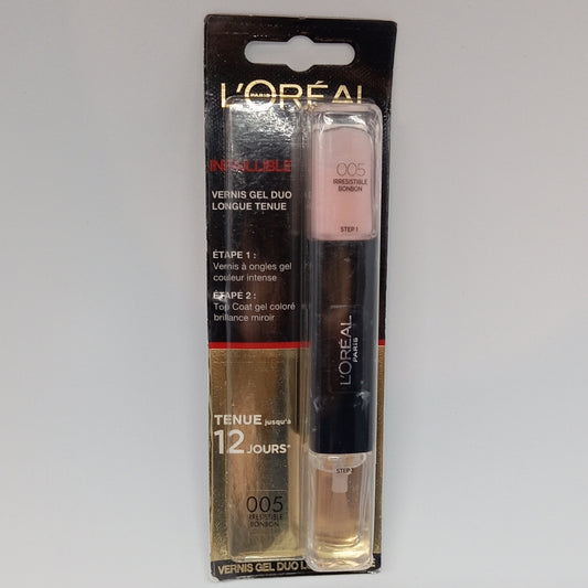 Vernis duo gel infaillible L'Oréal divers teintes