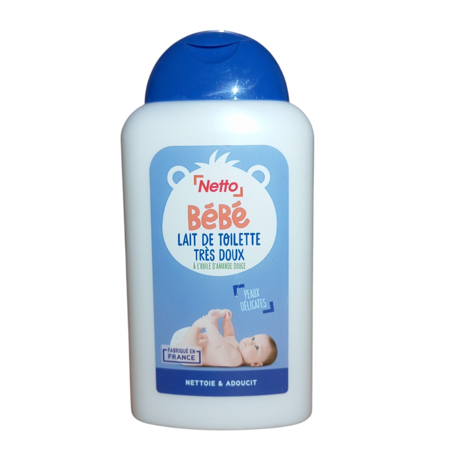 Lait de Toilette Très Doux Bébé Netto 300 ml à l’Huile d’Amande Douce