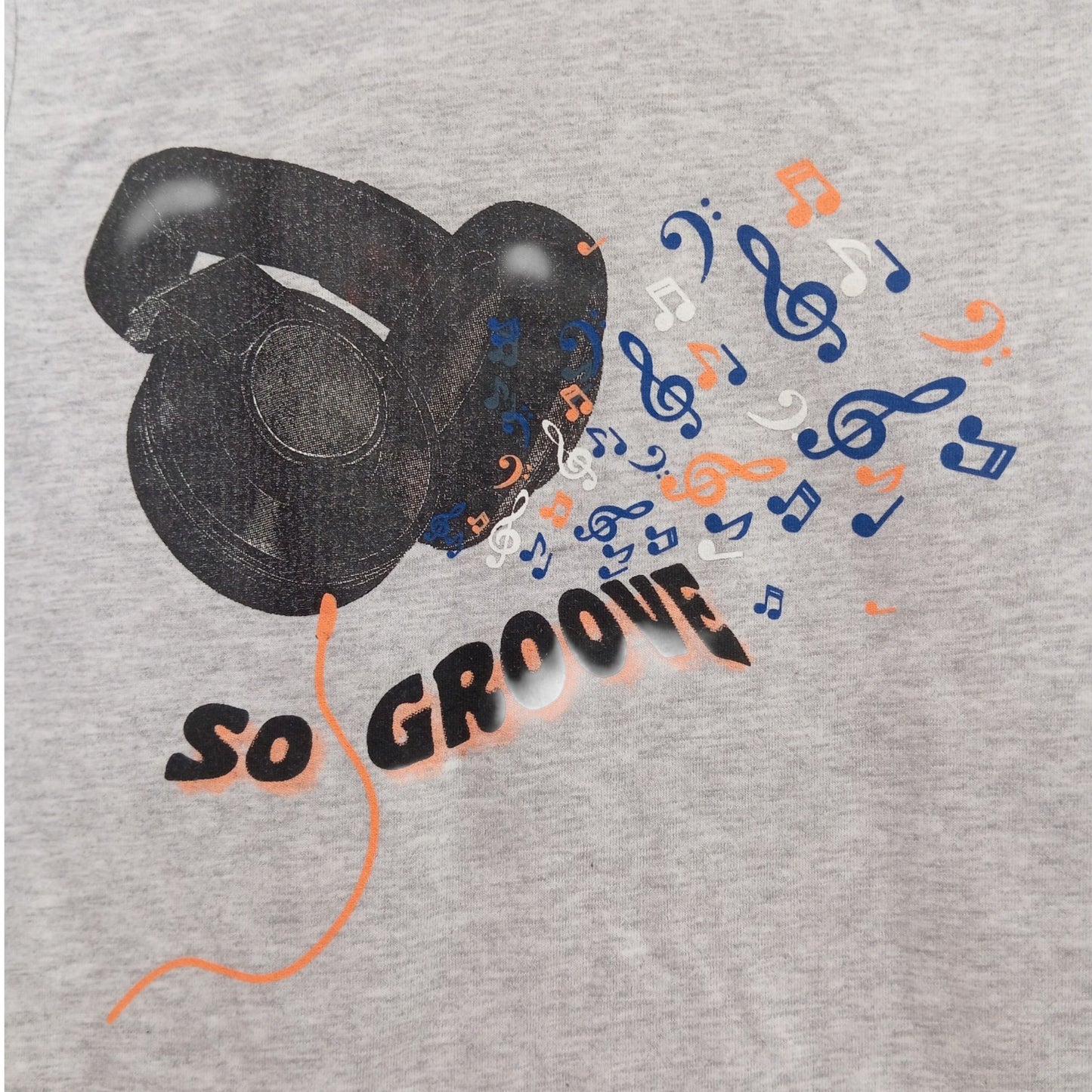 T-shirt Enfant Gris à Manches Longues So Groove – 100 % Coton – Tailles 4 Ans et 8 Ans