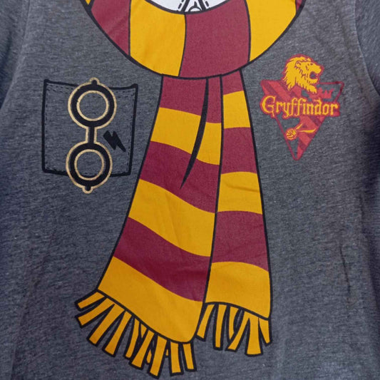 T-shirt Harry Potter Gryffondor Enfant Gris à Manches Longues – 52 % Coton, 48 % Polyester – Tailles 3/6 Mois à 5/6 Ans
