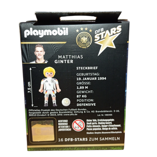 Playmobil 71665 Matthias Ginter Figurine Officielle DFB Édition Limitée