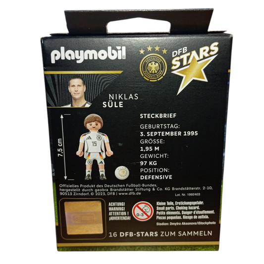 Playmobil 71663 Niklas Süle Figurine Officielle DFB – Édition Limitée