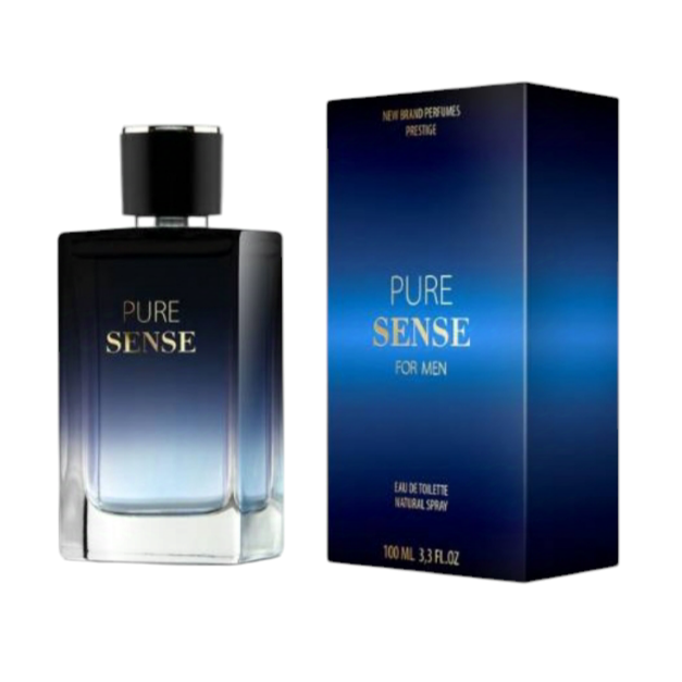 Eau de Toilette Pure Sense Homme 100 ml Parfum Masculin Frais, Boisé et Moderne