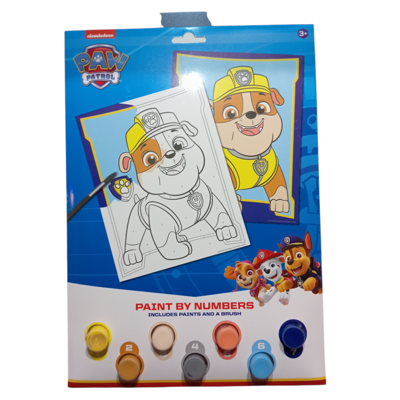 Peinture au Numéro Paw Patrol 4 Modèles Enfant 3 Ans et +