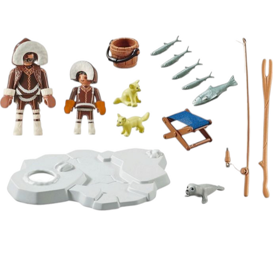 Playmobil pêcheur sur glace réf 70606
