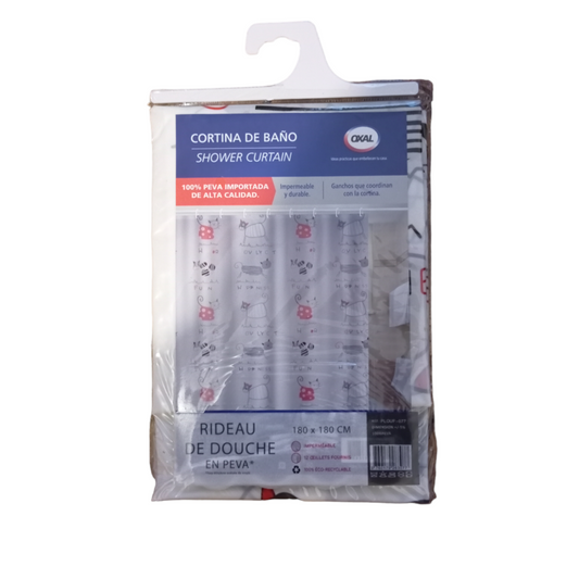 OXAL Duschvorhänge 180X180 CM