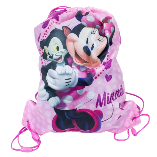 Sac de Sport en Tissu Minnie Mouse Rose 40 x 32 cm