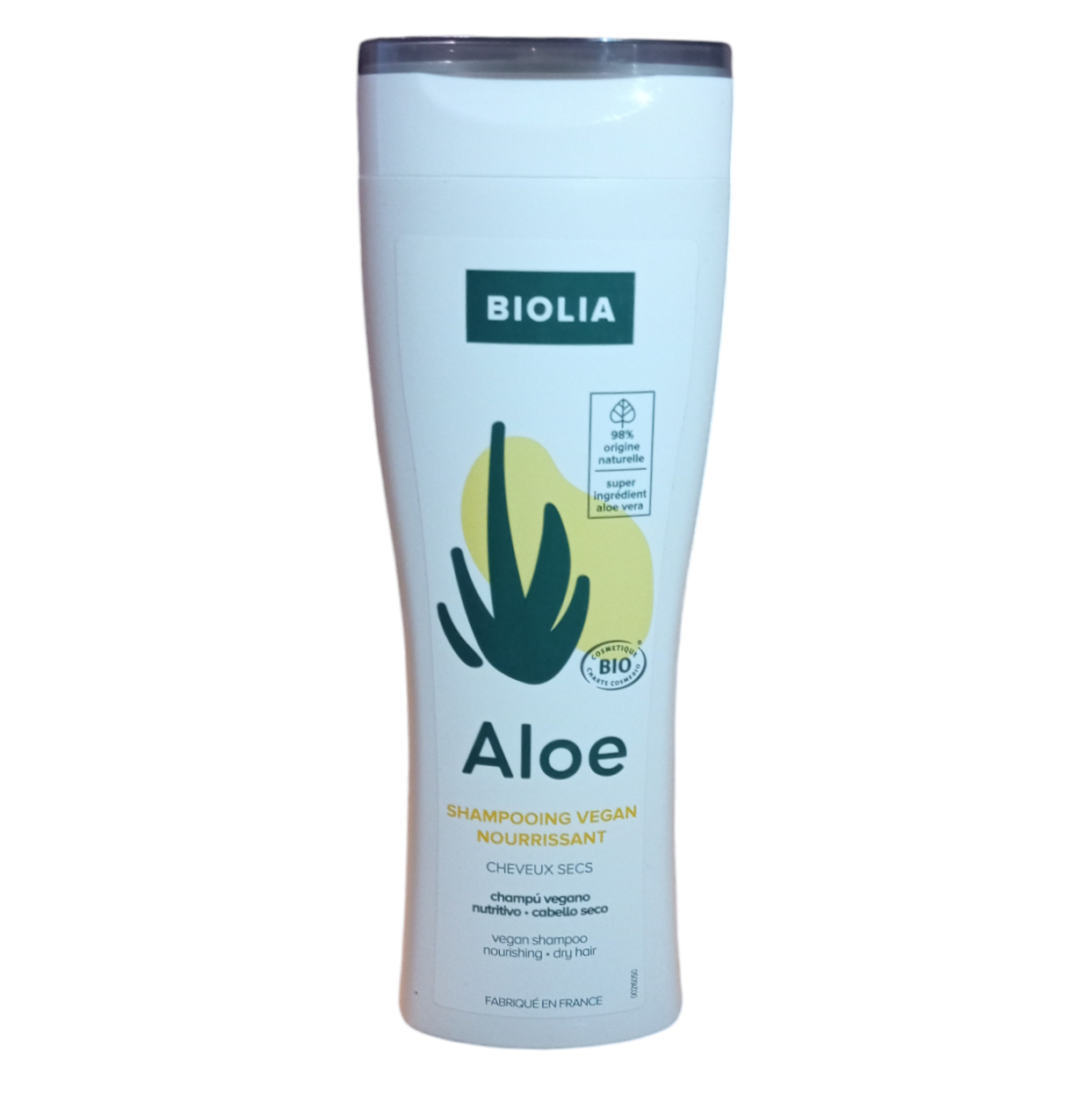 Bio- und veganes Bio-Shampoo von BIOLIA, das trockenes Haar mit Aloe Vera nährt, 250 ml