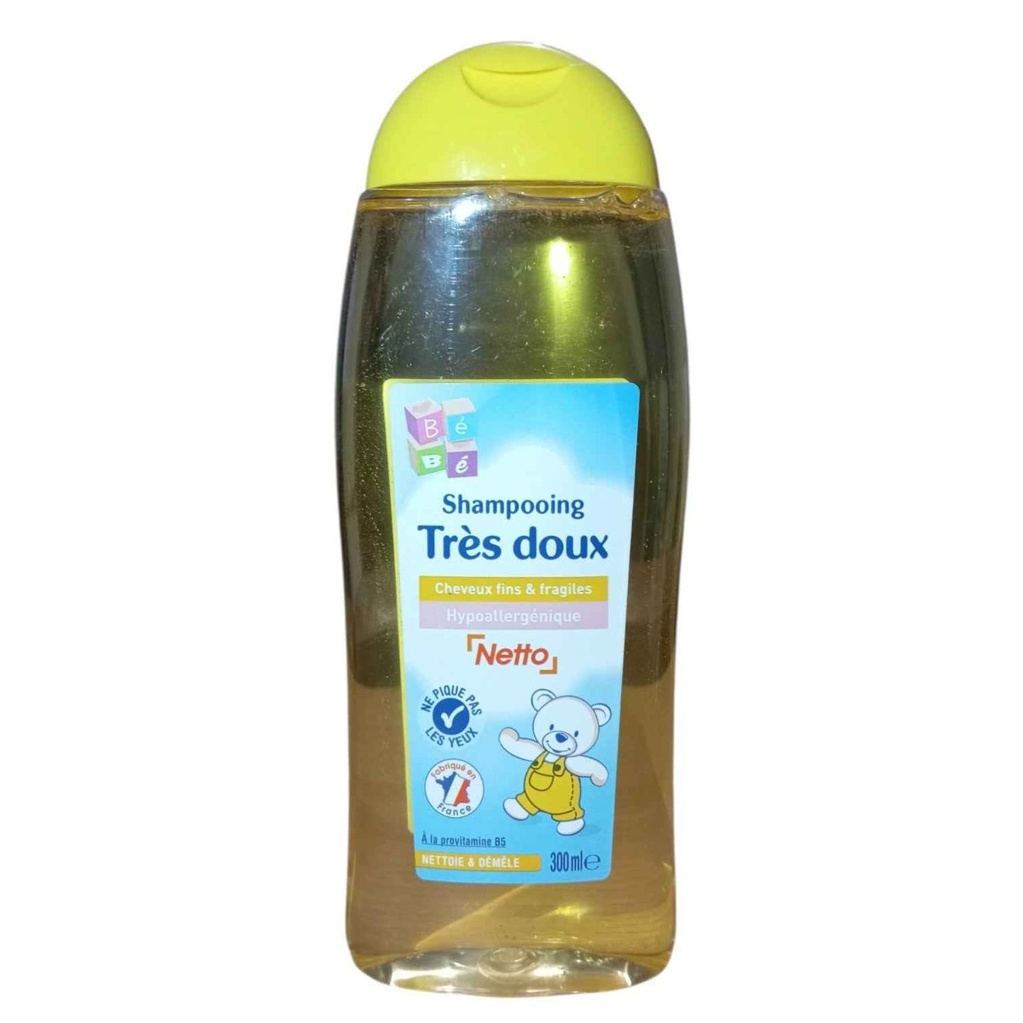 Shampooing Très Doux Bébé Netto 300 ml Cheveux Fins et Fragiles