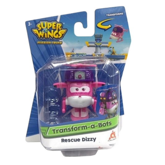 Super Wings Transform A Bots – Rescue Dizzy – Jouet Transformable dès 3 ans