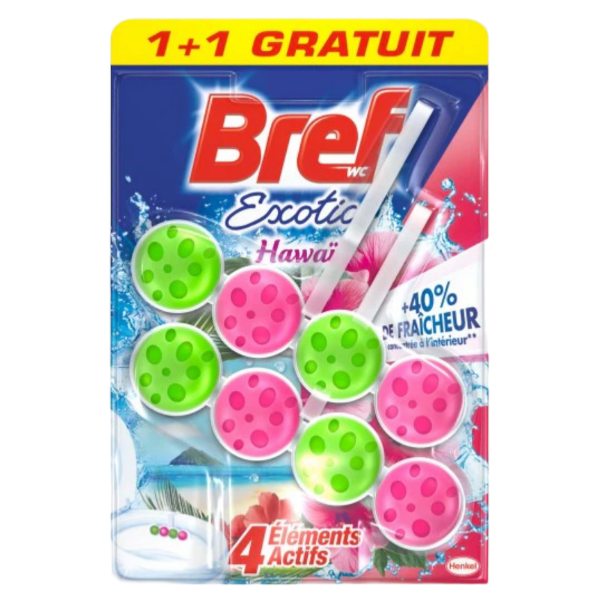 Bloc WC Bref Exotic ou Fleurs Roses