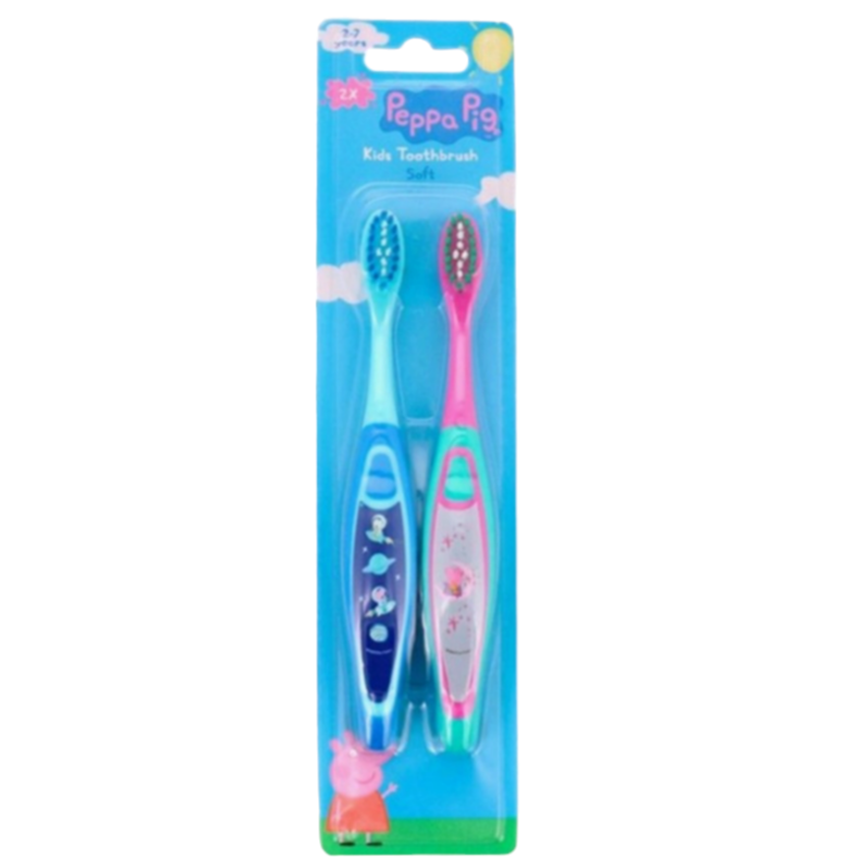 Brosse à Dents Licence Paw Patrol ou Peppa Pig Enfants 2 à 7 ans