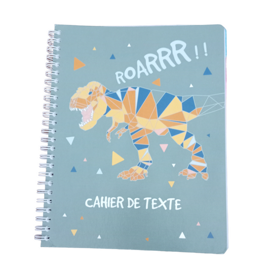 Cahier de texte Dinosaure ou Licorne