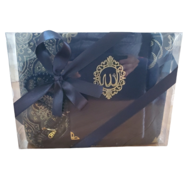 Coffret Tapis de Prière + Chapelet + Saint coran