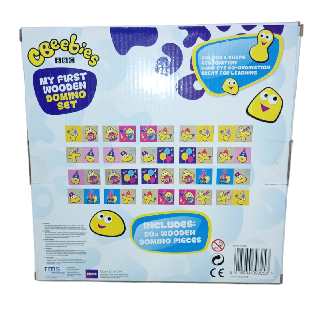 Mes premiers Domino en Bois CBeebies BBC