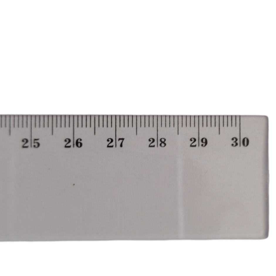 Règles en plastique transparentes 20 ou 30 cm