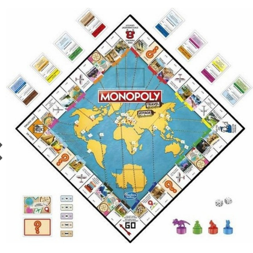Jeu de société Monopoly voyage autour du monde