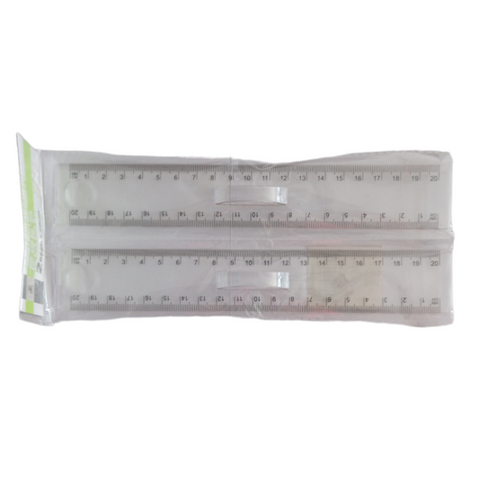 Règles en plastique transparentes 20 ou 30 cm
