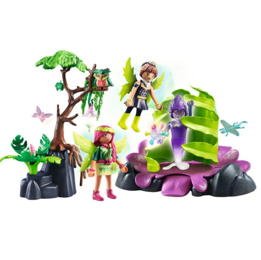 Playmobil Ayuma 71215 – Piège à Brouillard Magique avec Fées et Animaux Totems