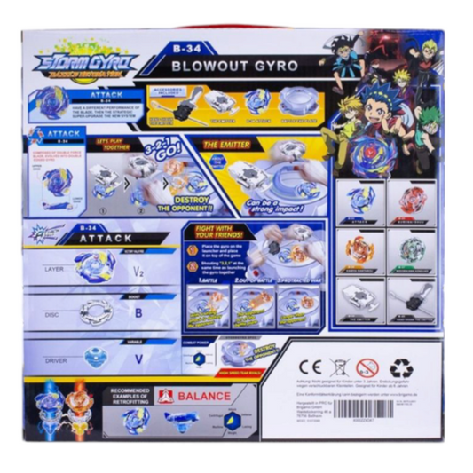 Arène avec Toupie et Accessoires Brigamo Strom Gyro