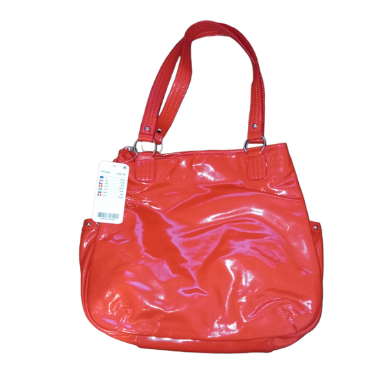 Orsay-Handtasche aus rotem Vinyl