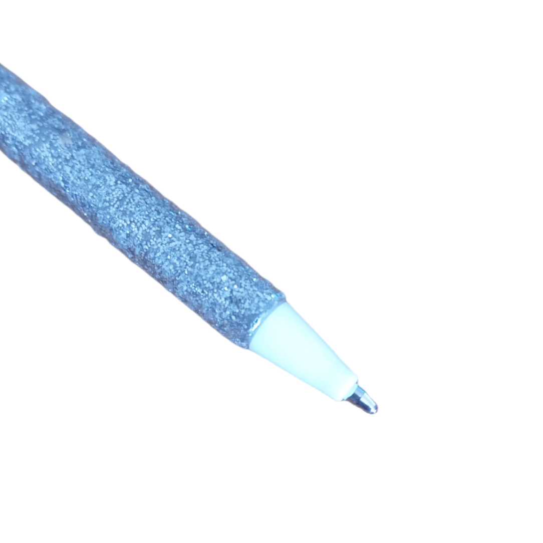 Stylo pailleté avec pompon licorne 2 variantes