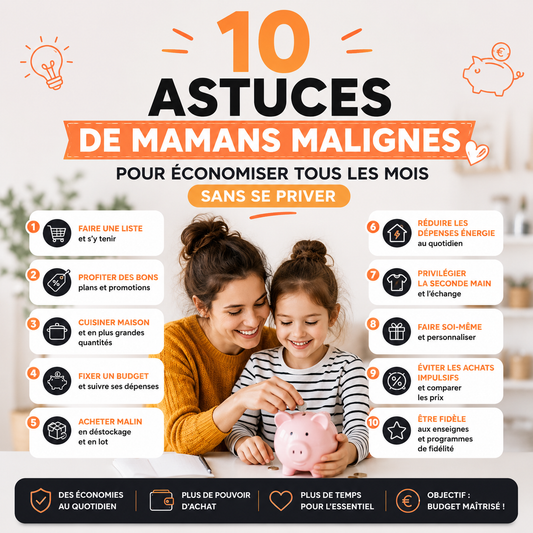 10 Astuces de Mamans Malignes pour Économiser Tous les Mois Sans Se Priver