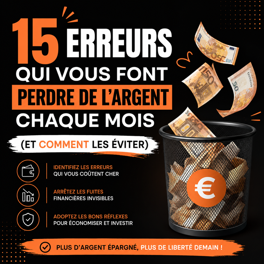 15 Erreurs Qui Vous Font Perdre de l’Argent Chaque Mois (Et Comment les Éviter)