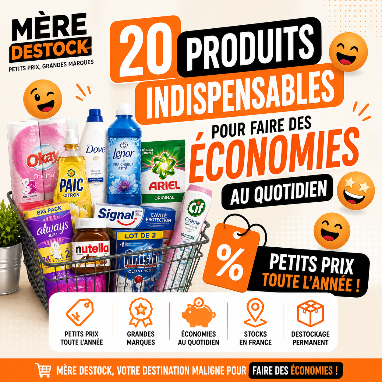 20 produits indispensables pour économiser au quotidien – MERE DESTOCK