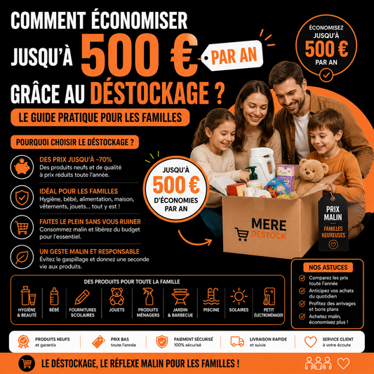 Comment économiser jusqu'à 500 € par an grâce au déstockage ? Le guide pratique pour les familles