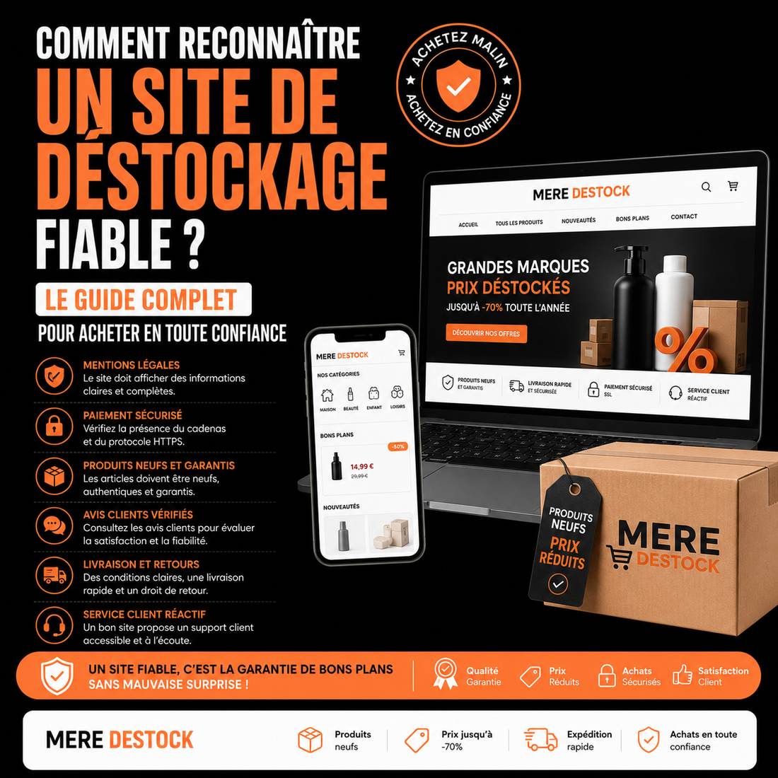 Comment reconnaître un site de déstockage fiable ? Le guide complet pour acheter en toute confiance