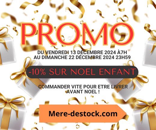 PROMO -10% DE REMISE SUR NOEL ENFANTS