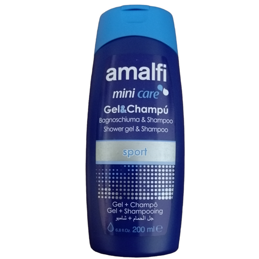 Gel douche & shampooing Amalfi mini care sport 200ml