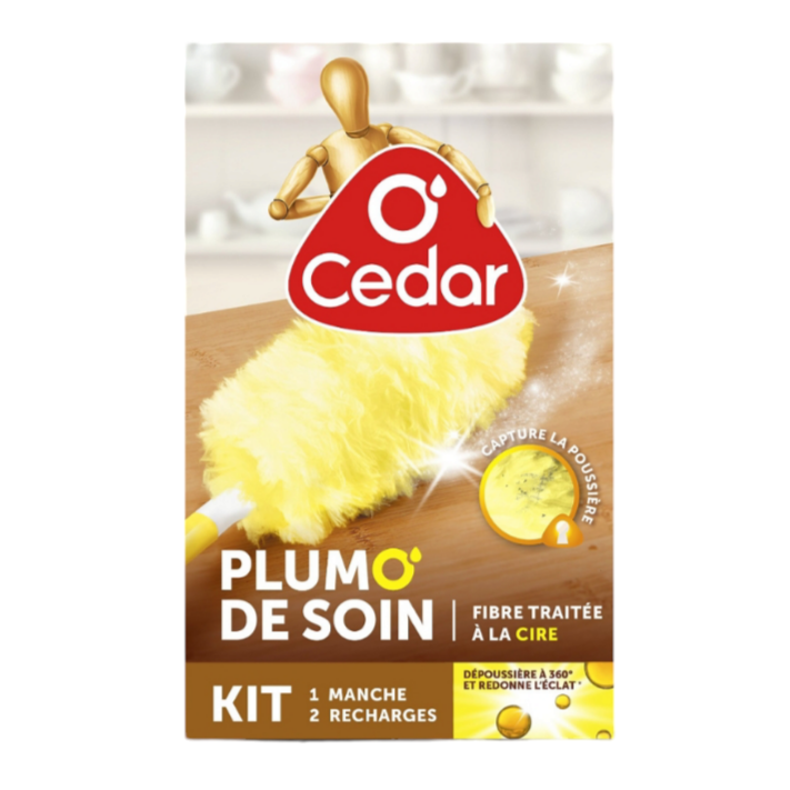 Kit Plumeau Ocedar - Fibre Traitée à la Cire