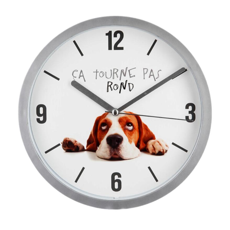 Horloge Atmosphera Chien - Disponible en 3 Variantes - Diamètre 22,3cm