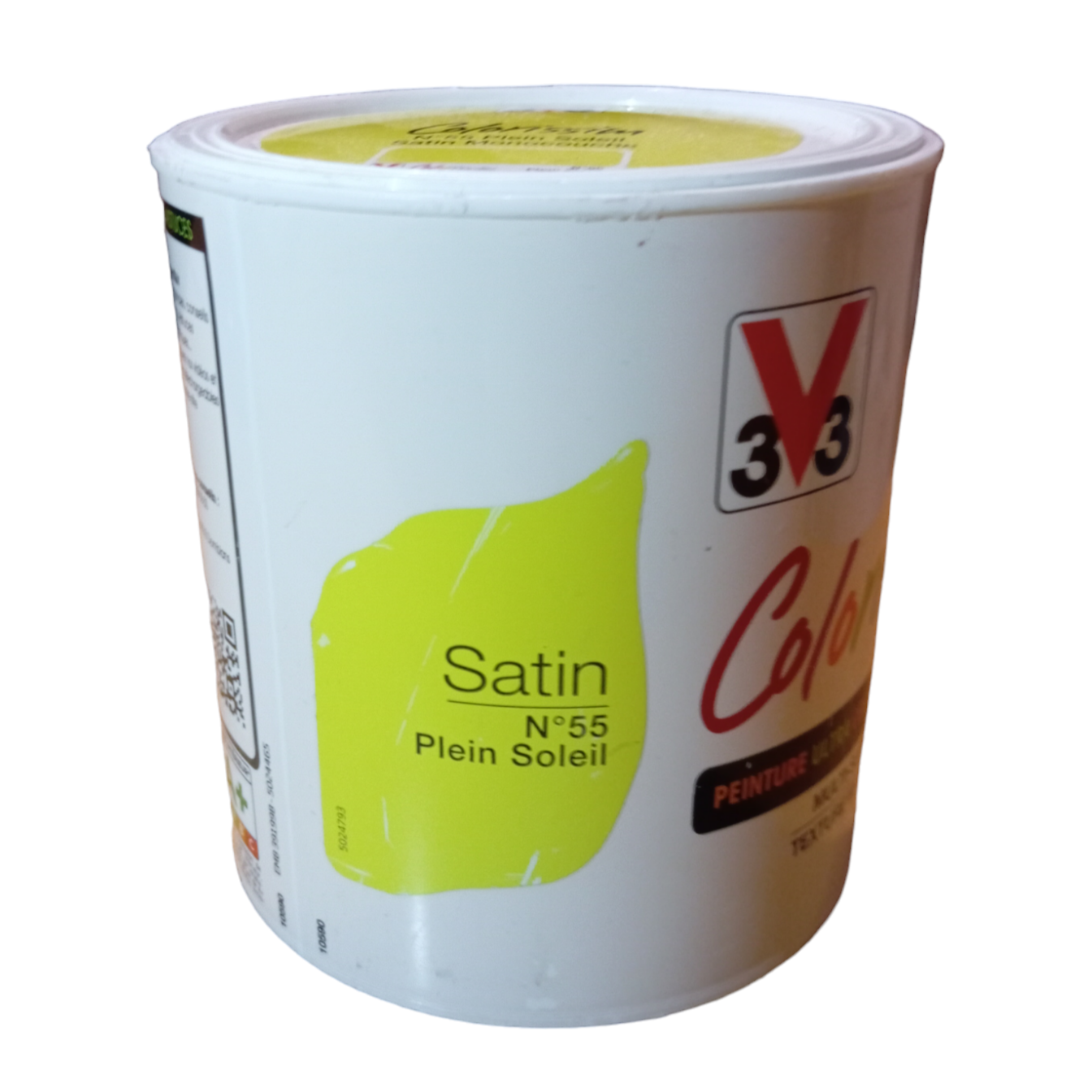 Peinture Jaune V33 Colorissim Satin N°55 Plein Soleil 0,5L