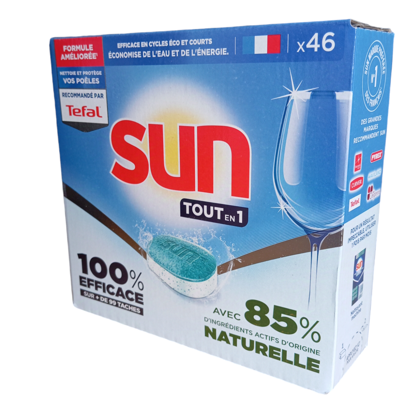 Sun tout en 1 Pack de 46 tablettes pour lave vaisselle