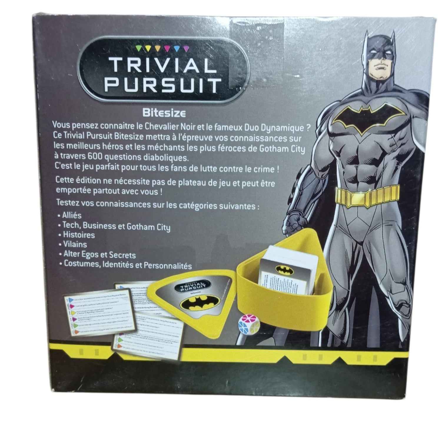 Trivial Pursuit Hasbro Batman Jeu de connaissances pour les fans de Gotham City